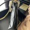 Mini-Umhängetaschen, klassisch, 22 Taschen, Damen-Designer-Schulterhandtaschen, Totes, modische schwarze Goldkette, Leder-Tragetasche, Sommerfarbe, gelbe Art, Umhängetasche, 20 cm
