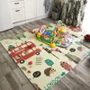 Baby-Teppiche, Spielmatten, 1,5 cm dick, faltbar, Baby-Spielmatte, pädagogischer Kinderteppich im Kinderzimmer, Kletterunterlage, Kinderteppich, Aktivitäten, Spiele, Spielzeug