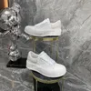 2023top New Brand Men 디자이너 캐주얼 신발 클래식 더티 신발 중간 더블 높이 바닥 트레이너 가죽 반짝이는 황금 품질