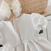 Fille robes de luxe bébé robe pour 2023 Eid baptême princesse vêtements d'été Tulle enfant en bas âge naissance filles élégant baptême