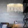 Żyrandole jadalnia lampa wisidanta nowoczesna nordycka restauracja Tassel luksusowy el inżynieria sieć mieszkalna sztuka wiszące światła wewnętrzne