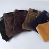 Men's Pants 6 Colors Men's Thick Corduroy Casual 2023 Winter Style Business Fashion Stretch Regular Fit Trousers Male Clothes