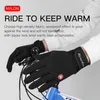 Gants de cyclisme Gants de cyclisme d'hiver avec support de poignet Gants de vélo à écran tactile Sports de plein air Anti-dérapant Coupe-vent Vélo Gants complets P230511