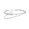 Bangle Arm Cuff Upper Arm-Band Bracelet Pearl-Metal Chain Tassel For Women Adjustable Jewelry