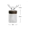 Storage Bottles Northern Europe Ceramic Jar Creativity Antler Cover Candy Jars Desktop Simplicity Scented Tea Organizer Home Decoration