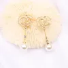 Designer Earrings Double Letter Dangle Earring Round Hoop Earrings Women Wedding Party Gift Jewerlry Accessories 20 Style