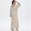 Ethnische Kleidung Ramadan Türkei Mit Kapuze Muslimisches Kleid Frauen Abaya Marokkanische Kaftan Islamische Stickerei Djellaba Dubai Jilbab Party Vestidos