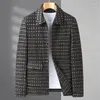 Herenjacks groot formaat lente indruk heren kleding plaid Britse trendstijl all-match knappe casual slank jas