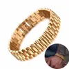 Chain Men Men Bracelet de luxo 15mm Dudos de aço inoxidável Rollie Hip Hop para pulseiras jóias masculinas 230511