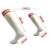 Skarpetki sportowe dorosłe skarpetki piłkarskie uderzają kolor na odzież dzieci dzieci sportowe długie skarpetki nad kolanami High Baseball Hockey Socks P230511