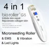 Bio Roller G5 Electric Beauty Microneedle Roller Mikroneedles Wyjmowany EMS Fototerapia Masaż wibracji Zwiększ kolagenowe pory kurczące