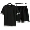 Men's Tracksuits Men's Sets Japanese Korean Style Tshirt Shorts 2 Piece Set Male Summer Casual Suit Outdoor Short Sleeve Tracksuit Men Streetwear 230511