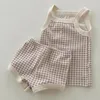 Clothing Sets Baby Kids Girls Clothes Short Summer Toddler Boy Cotton T-shirt PP Shorts Children Outfits Suits Korean Style