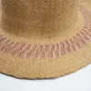 Berretti Coreano Stilista di Carta A Righe Cappelli di Paglia Per Donna Uomo Panama Jazz Cap Cappello a Tesa Larga Beach Sun Chapeau Femme 2023