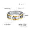 Chain Vinterly Football Style Bracelet for Men Goldcolor Energy Germanium Magnetic Stainless Steel Link s 230511
