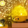 Night Lights Music Projector With BT Speaker Chargeable Universe Starry Sky Rotate LED Lamp Colorful Flashing Star Gift