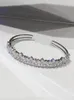 Bransoletowa bransoletka z bransoletki ze stali nierdzewnej dla kobiet urok luksusowe kryształowe dziewczęta grzywna biżuteria hurtowa