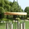 Wind Chimes Antique Solid Wood Metal Aluminum 6 Tube Windchime Pendant Chapel Bells Home Ornament Aeolian