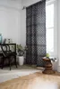 Curtain Blackout Curtains Geometric Black Tassel Bohemia For Living Room Window Drapes In Home Decoration