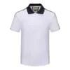 Camisa Polo Man Bordado de colarinho Fit Men Slim Stretch Cotton Mangas curtas macho