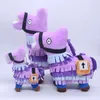 Fabrikanten Groothandel 25 cm Fortine Purple Alpaca Plush Toys Cartoon Film en televisiespellen rond poppen Children's Gifts