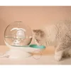 Bol d'eau automatique à bulles d'escargot pour chat, fontaine pour animaux de compagnie, grand bol à boire, boisson pour chat, sans électricité