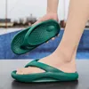 Slippers 2023 Summer Platform Flip Flip for Men Clip Toe Beach Pillow Homem Man confortável de fundo macio unissex Sapatos 230510