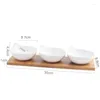 Plates European Style Ceramic Fruit Plate Creative Seasoning Vinegar Sauce Dish Porcelain Dessert Candy Kitchen Dinnerware