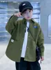 Men's Jackets Boys' Coat Children's Workwear Shirt Jacket Fashionable Cool Handsome Stylish