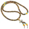 Strand TUMBEELUWA Reiki Prayer Beads Mala 216 Buddista Buddha String Wrap Bracciali Braccialetti Per Unisex Uomo Donna Gioielli 6mm