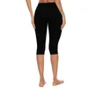 Calças ativas Leggings sem costura de verão High Hip Lift Fitness Splicing Short Woman Yoga Tight Pant Sexy Workout Sportwear