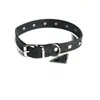 Top Designer Dog/Cat Jarre Aero marinho marca Rivet Collar Tide Brand Brand Inverted Triangle Collars