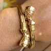 Bijoux égyptiens reine égyptienne néfertiti Bracelets pour femme couleur or Bracelet manchette en acier inoxydable Vintage Bracelet réglable