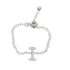 Bande Anneaux Conception De Mode CZ Pari Réglable 26 Lettre Initiale Anneau Pour Les Femmes Simple Minimal Chaîne Lien Bijoux En Gros 230511