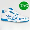 Nieuwe blauwe casual schoenen X YK Luxurys Mens Trainer Sneaker Yellow Red Black Green Men Designer Sneakers Fashion Classic Top Trainers EUR 40-45