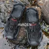 Sandaler Beach Sandal för män Round Toe Casual Platform utomhus Bekväm trendig allmatch andningsbar mode nonslip sko sommaren huvud 230510