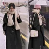 Wollen wollen jas voor dames wollen jas lang 2023 herfst en winter Koreaanse losse jassen verdikte vrouwen outcoat temperament