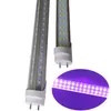 T8 G13 LED UV 395-400nm 365nm 5ft 4ft 3ft 2ft 10-50W AC85-265V Tube Lights 48-240LED FCC PF0.95 1200mm Blub Lamp Ultraviolet Disinfection Germ usalight