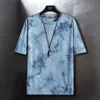 Herren Polos Tie Dye T-Shirt Männer Sommerkleidung Männer Streetwear Crew Shirts Kurzarm T-Shirt Hip Hop Breathe Cool Casual Tops 230511