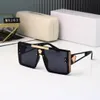 Modische Luxus-Cyclone-Metall-Herren-Sonnenbrille, Vintage-Stil, quadratischer Rahmen, rhomboide Diamantbrille, avantgardistischer, einzigartiger Stil, Top-Qualität, Anti-Ultraviolett, mit Etui