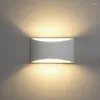 Wall Lamps Rectangle White Black Light LED Indoor Lighting AC100-240V Lamp 7W Bedroom Bathroom Mirror For Aisle Bedside Bar