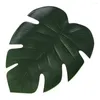 Maty stołowe pad obrusowy arkusz liści kształt mata izolacyjna eva symulacja tropikalna palmowa akcesoria kuchenne
