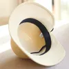 Wide Brim Hats Spring/Summer Straw With Bow Knot Women's Japan Style Casual Bucket Retro Elegant Fedoras Fashion Foldable Sun