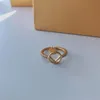 Designer Women Gold Rings Diamond Letter Ring Luxury Engagement Rings For Chain Titanium Steel F Designers Jewelry Gold Ring 6 7 8 Size