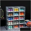 Bakken Opbergdozen Bakken 6 Stuks Grote Schoenendoos Stapelbaar Display Der Hak Case Kast Sneaker Plastic Organizer Thuis Closet Drop Delive D