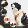 Colliers pour chiens Gilet de corde de plomb automatique pour animaux de compagnie Poitrine Dos Intégré Impact anti-déflagrant Ceinture de traction étendue en nylon durable