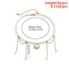 Choker XINSOM Romantic Heart Necklace For Women Elegant Imitation Pearl Chain Party Wedding Fashion Jewelry Girls Gift