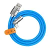 120 Вт 6A вращающийся вращающийся кабель типа C Кабели C 1M 3FT USB-C Micro Cable Zinc сплав TPE для Samsung S10 S20 S22 S23 Huawei HTC LG