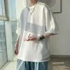Männer Polos Manuelle Nähen Männer der Sommer T-shirts Koreanische Mann Übergroßen Kurzarm T-shirt Streetwear Männer Frauen Tops Tees 230511