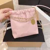 미니 Crossbody 가방 클래식 22bag 여성 디자이너 숄더 핸드백 토트 패션 블랙 골드 체인 가죽 토트 여름 색상 노란색 종 크로스 바디 20cm